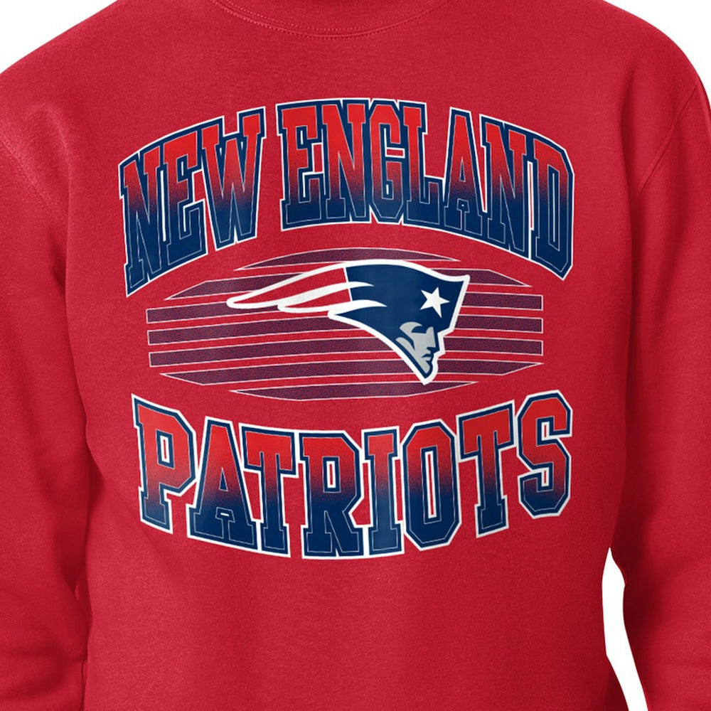 New England Patriots Starter Team Grit Graphic Fleece Pullover Sweatshirt - Red on sale