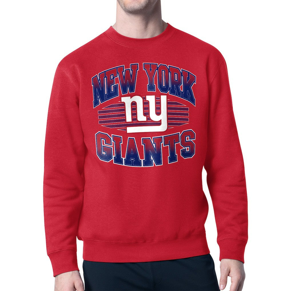 New York Giants Starter Team Grit Graphic Fleece Pullover Sweatshirt - Red discount