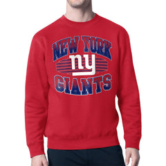 New York Giants Starter Team Grit Graphic Fleece Pullover Sweatshirt - Red discount