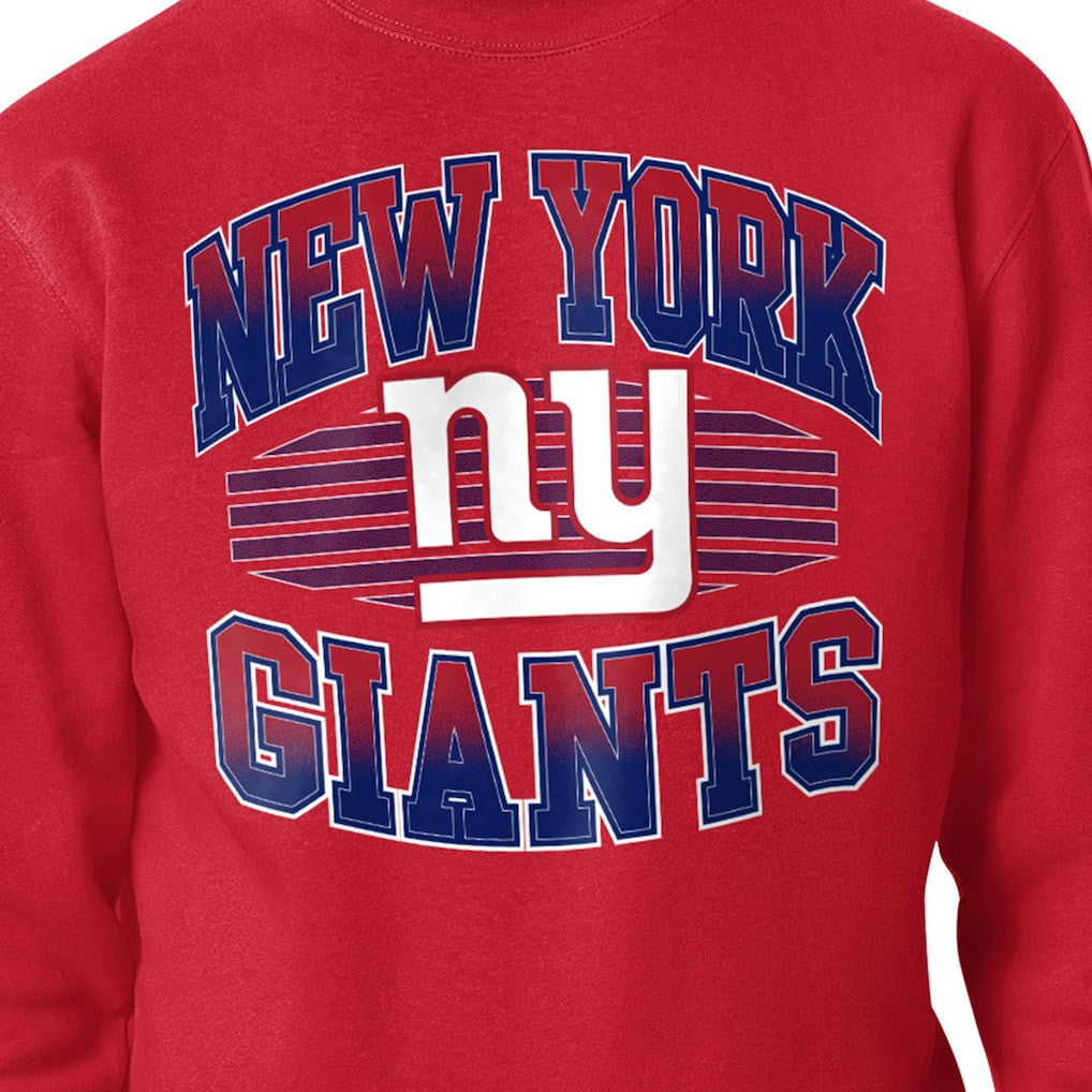 New York Giants Starter Team Grit Graphic Fleece Pullover Sweatshirt - Red discount