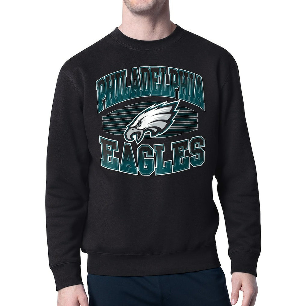 Philadelphia Eagles Starter Team Grit Graphic Fleece Pullover Sweatshirt - Black outlet
