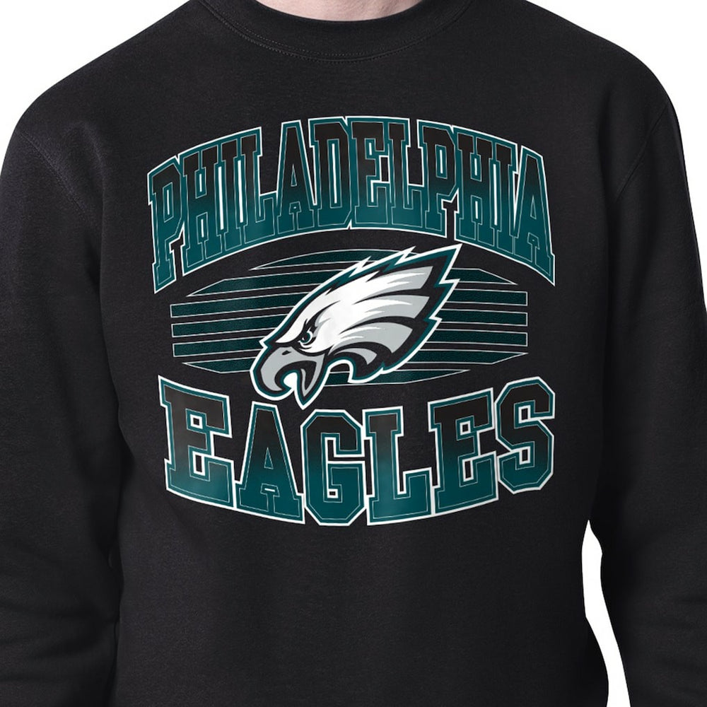 Philadelphia Eagles Starter Team Grit Graphic Fleece Pullover Sweatshirt - Black outlet