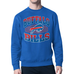 Buffalo Bills Starter Team Grit Graphic Fleece Pullover Sweatshirt - Royal on sale
