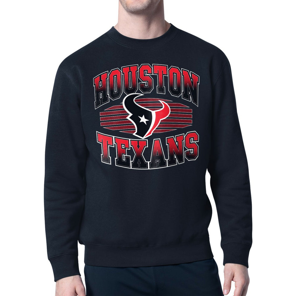 Houston Texans Starter Team Grit Graphic Fleece Pullover Sweatshirt - Navy outlet