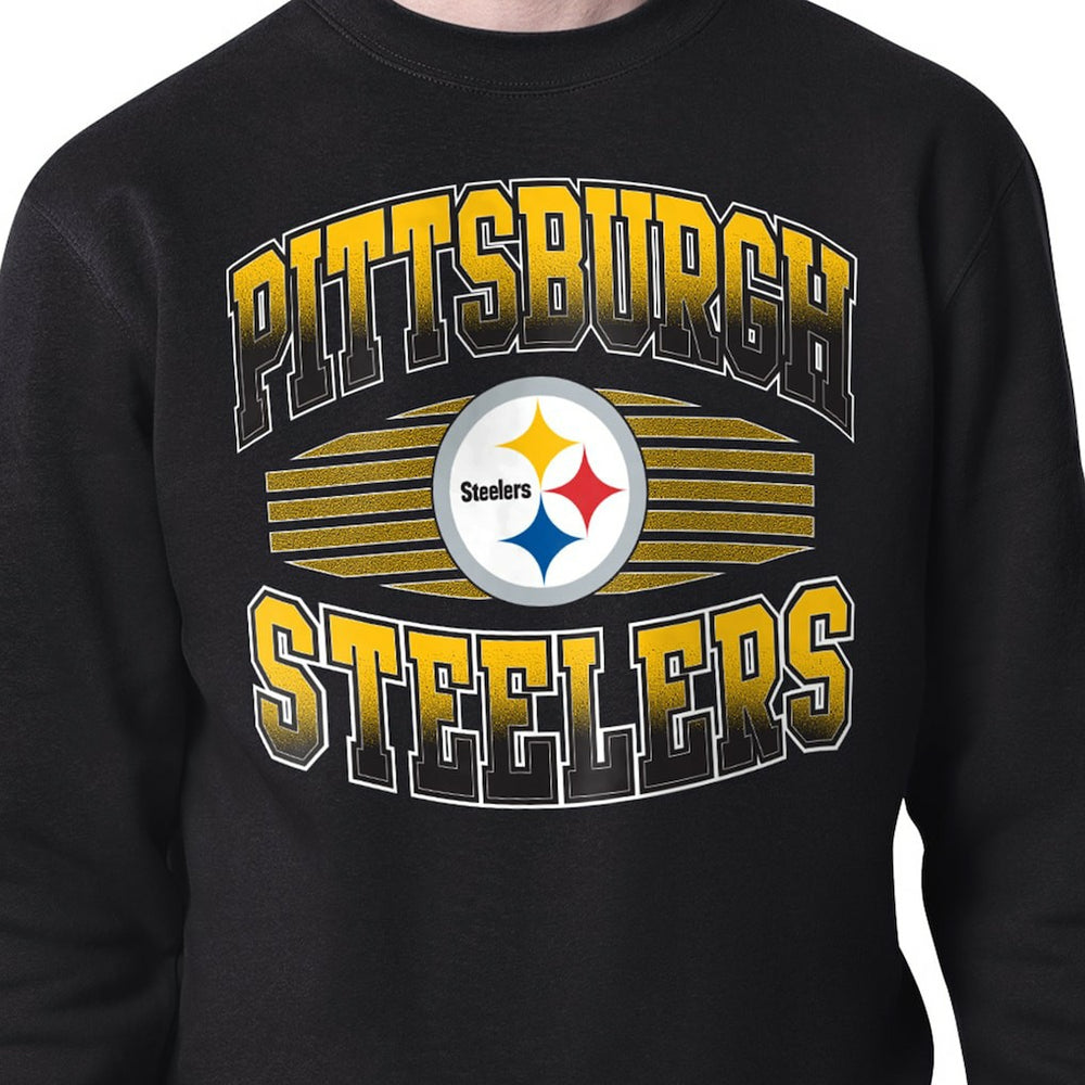 Pittsburgh Steelers Starter Team Grit Graphic Fleece Pullover Sweatshirt - Black on sale