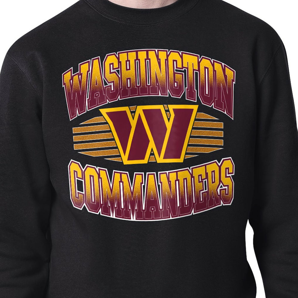 Washington Commanders Starter Team Grit Graphic Fleece Pullover Sweatshirt - Black discount