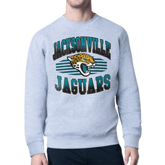 Jacksonville Jaguars Starter Team Grit Graphic Fleece Pullover Sweatshirt - Heather Gray outlet