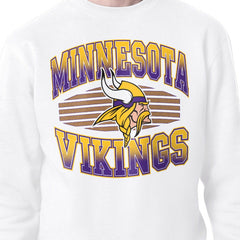 Minnesota Vikings Starter Team Grit Graphic Fleece Pullover Sweatshirt - White sale
