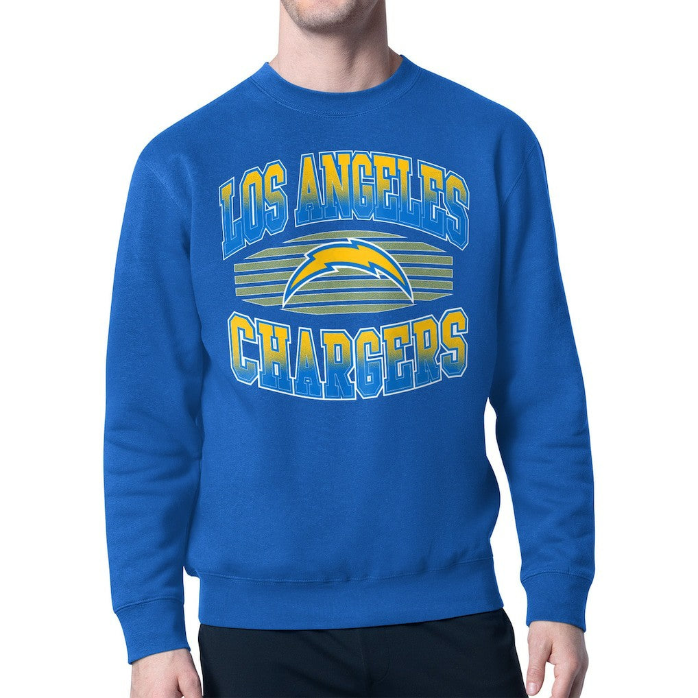 Los Angeles Chargers Starter Team Grit Graphic Fleece Pullover Sweatshirt - Royal online