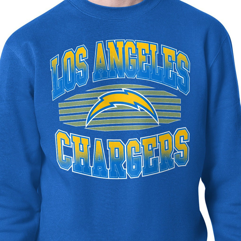 Los Angeles Chargers Starter Team Grit Graphic Fleece Pullover Sweatshirt - Royal online