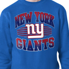 New York Giants Starter Team Grit Graphic Fleece Pullover Sweatshirt - Royal on sale