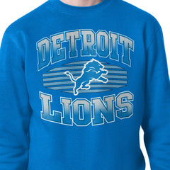 Detroit Lions Starter Team Grit Graphic Fleece Pullover Sweatshirt - Blue discount