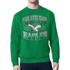 Philadelphia Eagles Starter Team Grit Graphic Fleece Pullover Sweatshirt - Kelly Green online