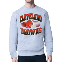 Cleveland Browns Starter Team Grit Graphic Fleece Pullover Sweatshirt - Heather Gray cheap
