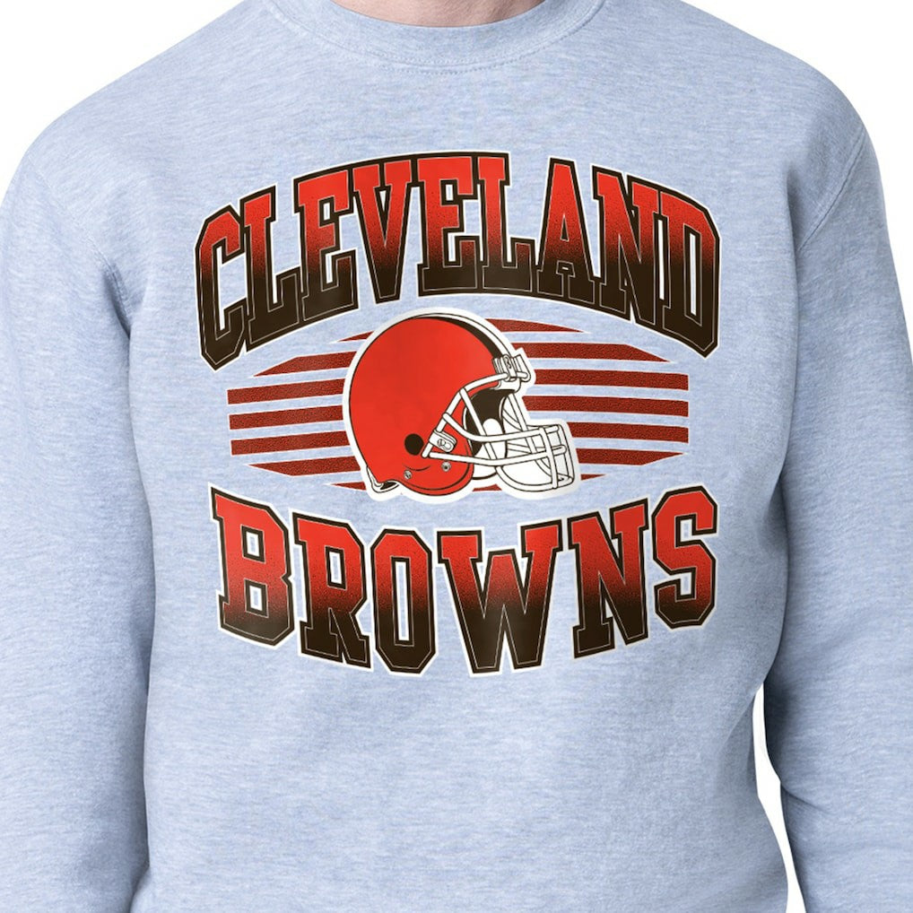 Cleveland Browns Starter Team Grit Graphic Fleece Pullover Sweatshirt - Heather Gray cheap