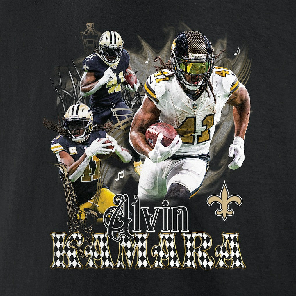 Alvin Kamara New Orleans Saints Notorious Graphic T-Shirt - Black for sale