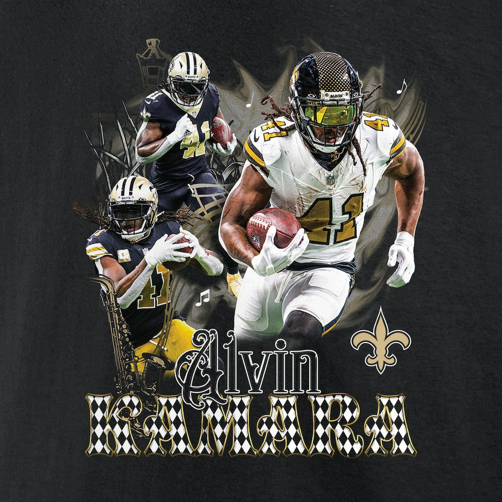 Alvin Kamara New Orleans Saints Notorious Graphic T-Shirt - Black for sale