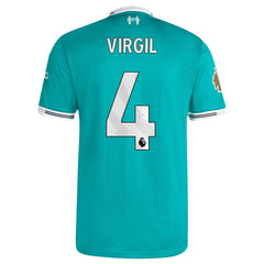 Virgil van Dijk Liverpool 2025/26 Third Player Jersey - Green | Adidas online