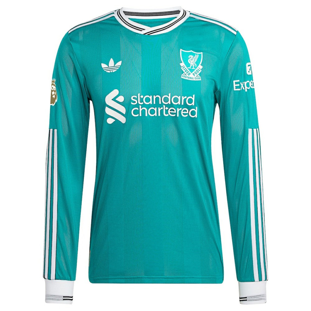 Virgil van Dijk Liverpool 2025/26 Third Long Sleeve Player Jersey - Green | Adidas on sale
