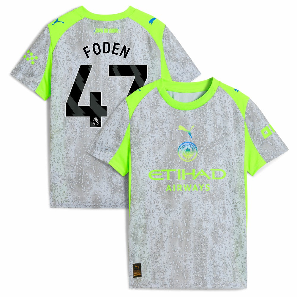 Manchester City Youth 2025/26 Third Replica Jersey - Green/Neon Green | Puma for sale