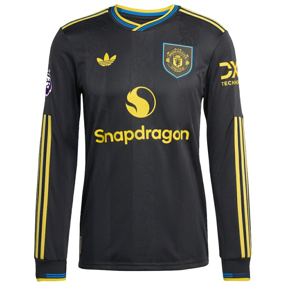 Mason Mount Manchester United 2025/26 Third Long Sleeve Player Jersey - Black | Adidas discount