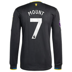 Mason Mount Manchester United 2025/26 Third Long Sleeve Player Jersey - Black | Adidas discount