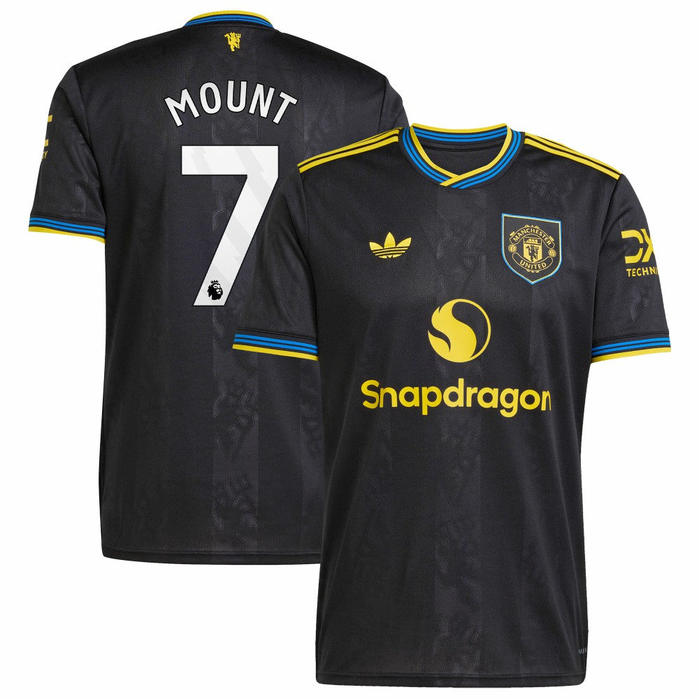 Mason Mount Manchester United 2025/26 Third Replica Player Jersey - Black | Adidas outlet