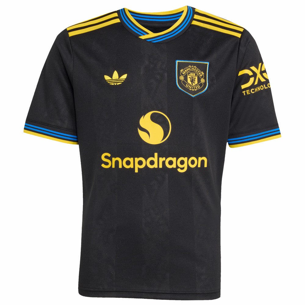 Bruno Fernandes Manchester United Youth 2025/26 Third Replica Player Jersey - Black | Adidas outlet