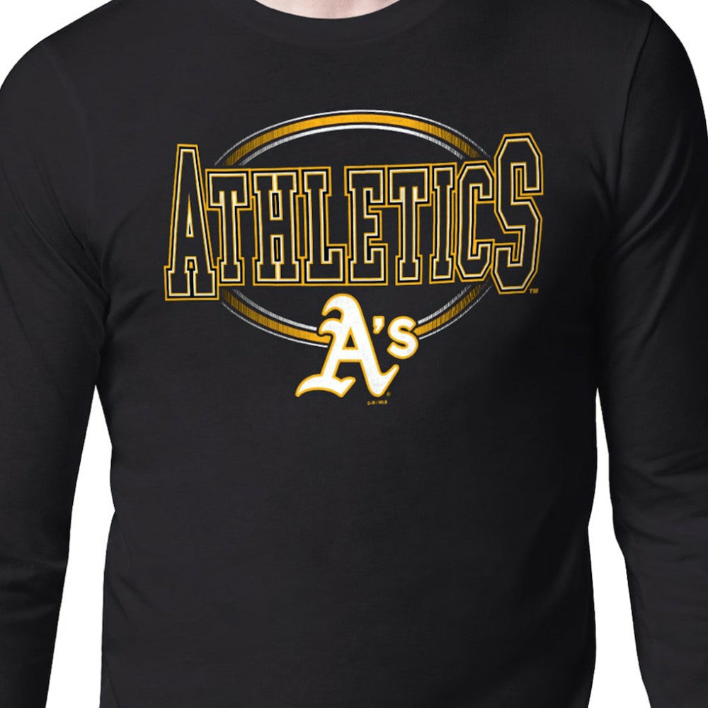Athletics Starter Team Track Graphic Long Sleeve T-Shirt - Black