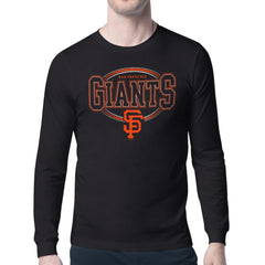 San Francisco Giants Starter Team Track Graphic Long Sleeve T-Shirt - Black