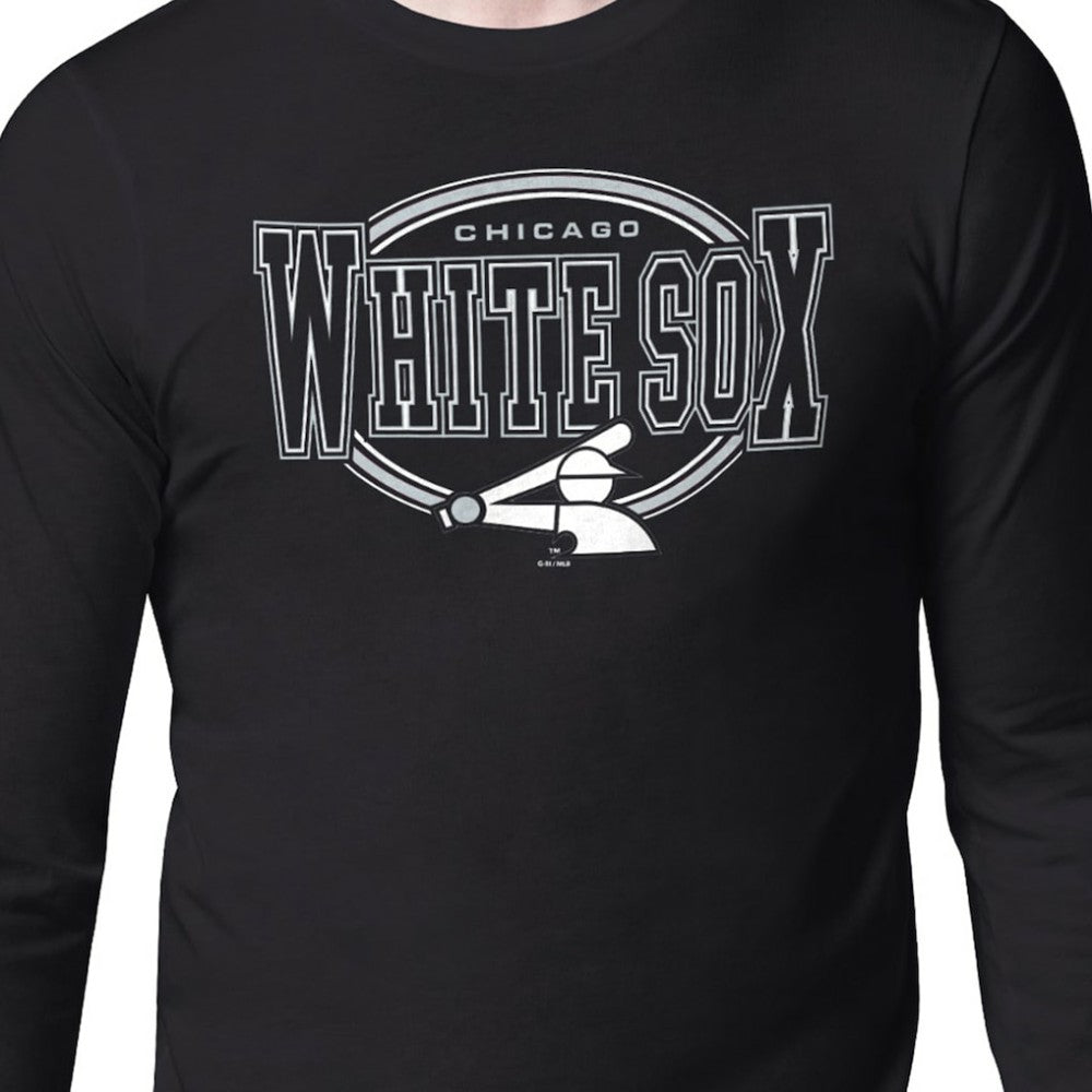 Chicago White Sox Starter Team Track Graphic Long Sleeve T-Shirt - Black