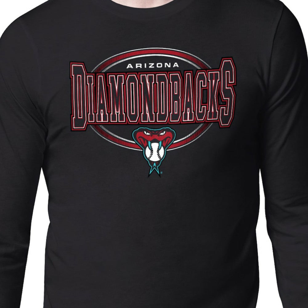 Arizona Diamondbacks Starter Team Track Graphic Long Sleeve T-Shirt - Black