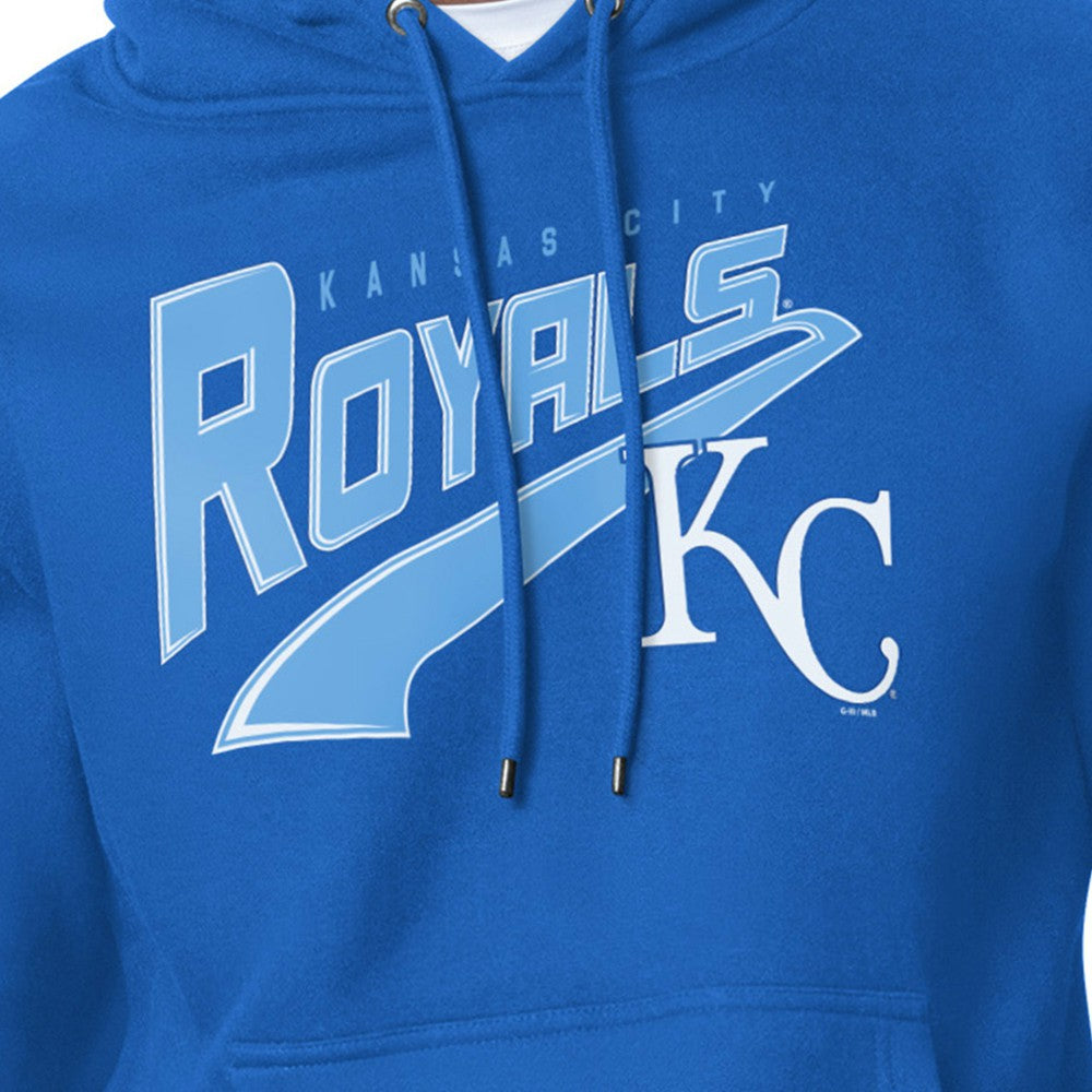 Kansas City Royals Starter Modern Tailsweep Fleece Tri-Blend Pullover Hoodie - Royal
