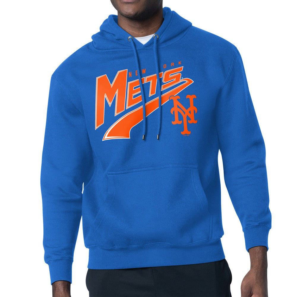 New York Mets Starter Modern Tailsweep Fleece Tri-Blend Pullover Hoodie - Royal