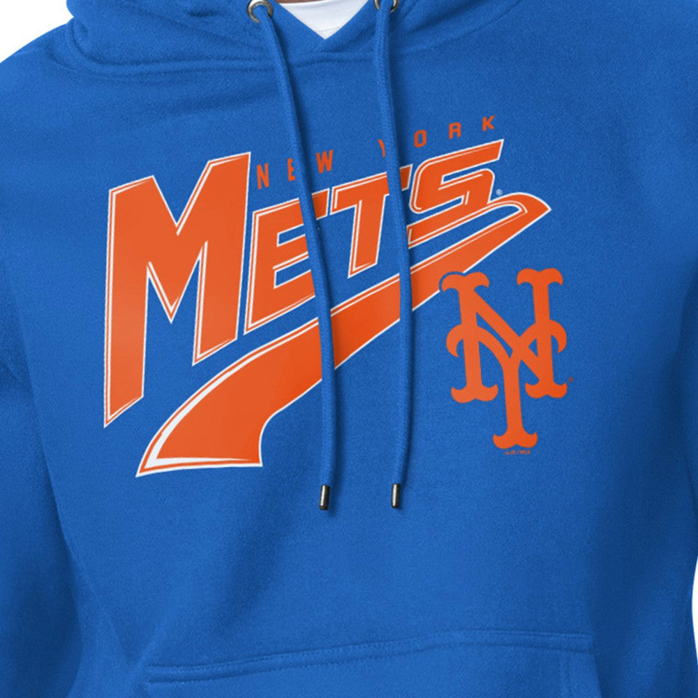 New York Mets Starter Modern Tailsweep Fleece Tri-Blend Pullover Hoodie - Royal