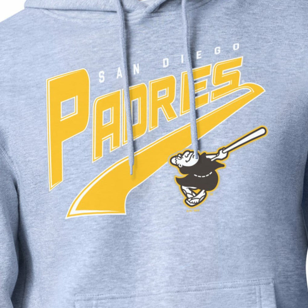 San Diego Padres Starter Modern Tailsweep Fleece Tri-Blend Pullover Hoodie - Heather Gray