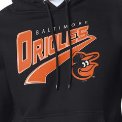 Baltimore Orioles Starter Modern Tailsweep Fleece Tri-Blend Pullover Hoodie - Black