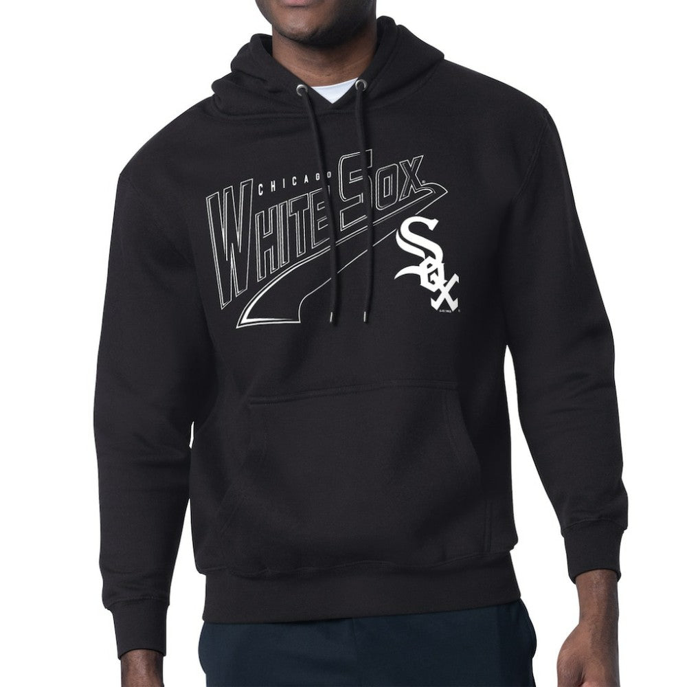Chicago White Sox Starter Modern Tailsweep Fleece Tri-Blend Pullover Hoodie - Black