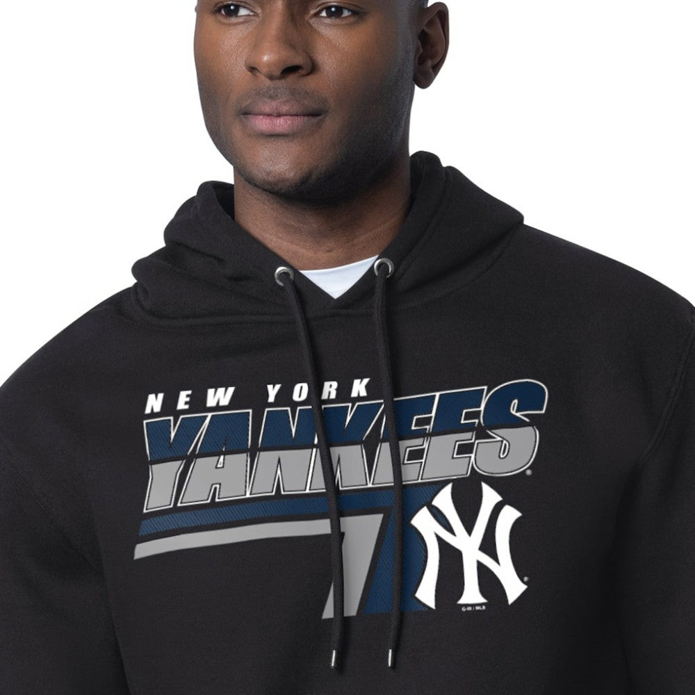 New York Yankees Starter Logo Push Graphic Hoodie - Black