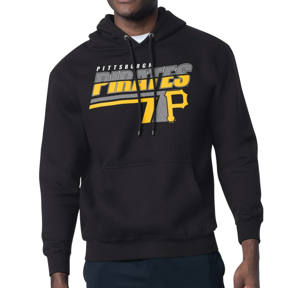 Pittsburgh Pirates Starter Logo Push Graphic Hoodie - Black