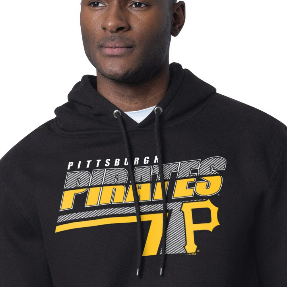 Pittsburgh Pirates Starter Logo Push Graphic Hoodie - Black