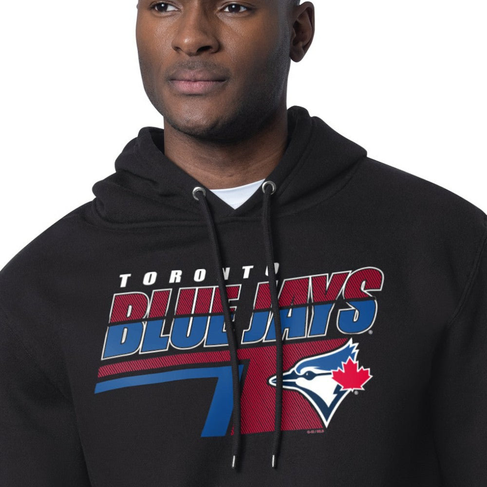 Toronto Blue Jays Starter Logo Push Graphic Hoodie - Black
