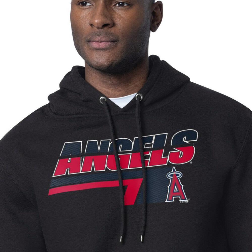 Los Angeles Angels Starter Logo Push Graphic Hoodie - Black