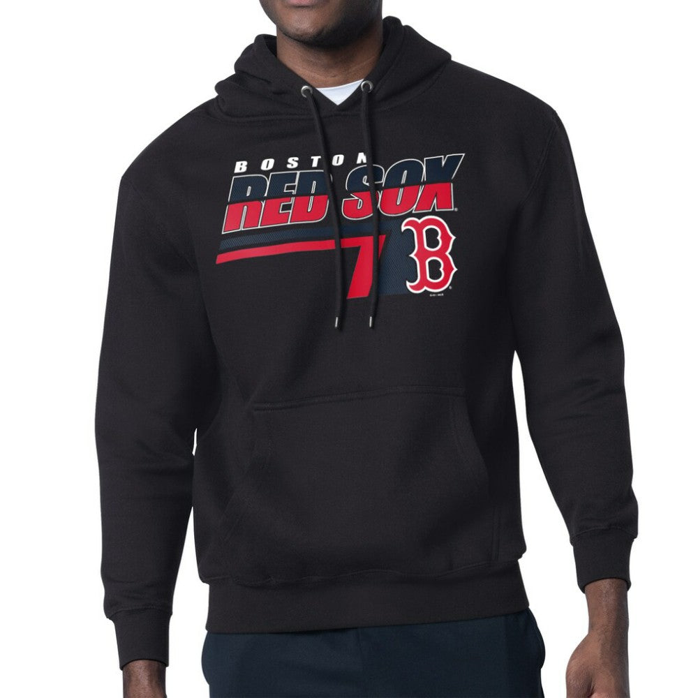 Boston Red Sox Starter Logo Push Graphic Hoodie - Black