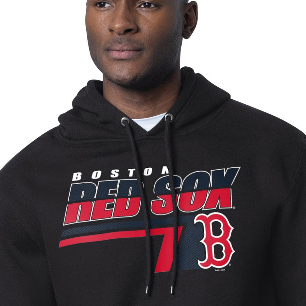 Boston Red Sox Starter Logo Push Graphic Hoodie - Black