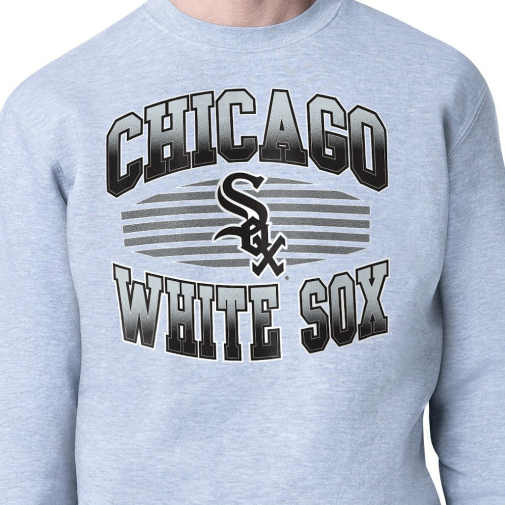 Chicago White Sox Starter Team Grit Graphic Fleece Pullover Sweatshirt - Heather Gray