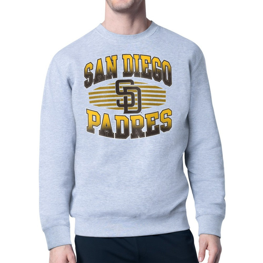 San Diego Padres Starter Team Grit Graphic Fleece Pullover Sweatshirt - Heather Gray