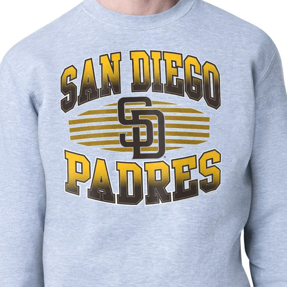 San Diego Padres Starter Team Grit Graphic Fleece Pullover Sweatshirt - Heather Gray