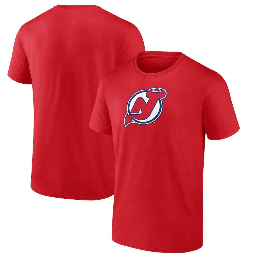 New Jersey Devils Primary Logo T-Shirt Red