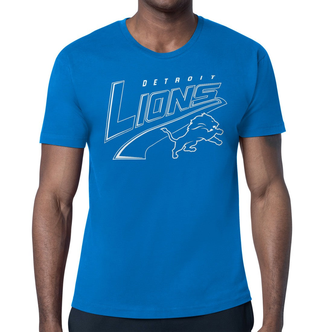 Detroit Lions Starter Modern Tailsweep Graphic T-Shirt - Blue cheap